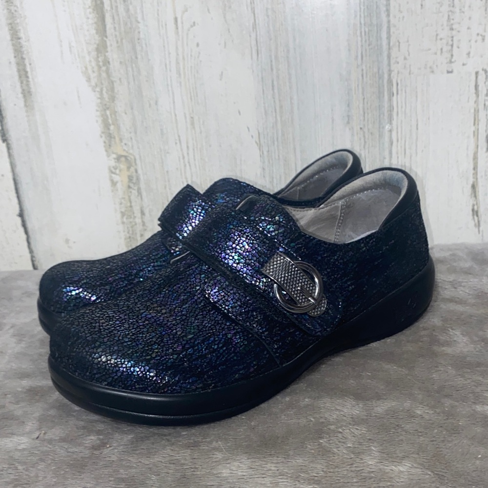 0305 Alegria Sparkly Joleen Leather Clogs